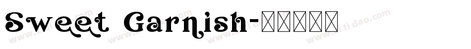 Sweet Garnish字体转换